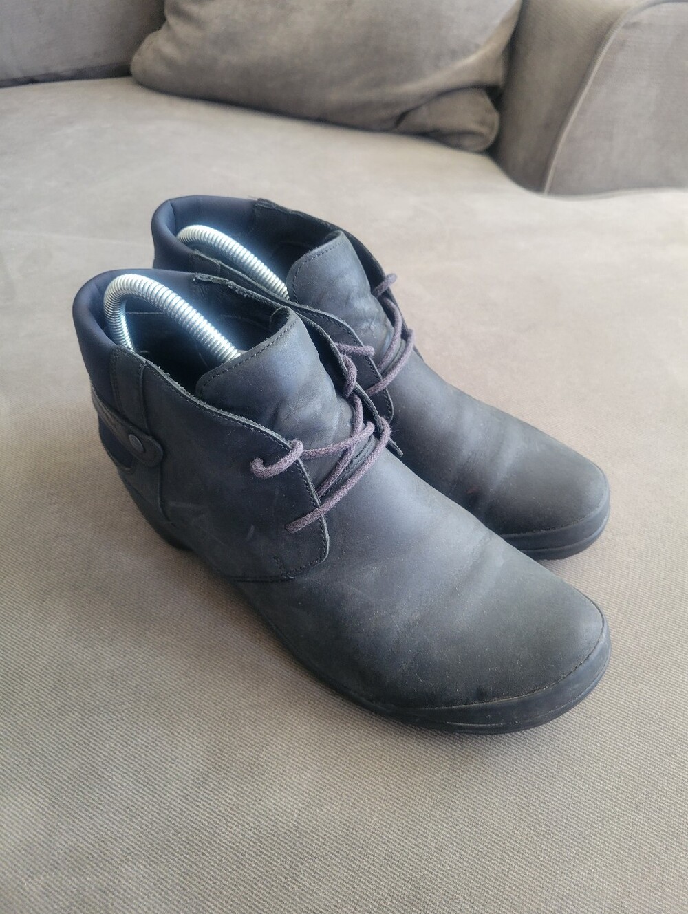 Merrell Veranda Ankle Booties Women's Size 9.5 Black Buckle Casual Biker Boots
